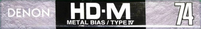 Compact Cassette Denon HD-M 74 "HD-M74TE" Type IV Metal 1994 Europe, North America