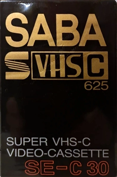 VHS-C (VHS Compact) Saba 30 "625" Type I Normal Europe
