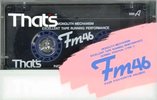 Compact Cassette Thats FM 46 Type I Normal 1987 Japan