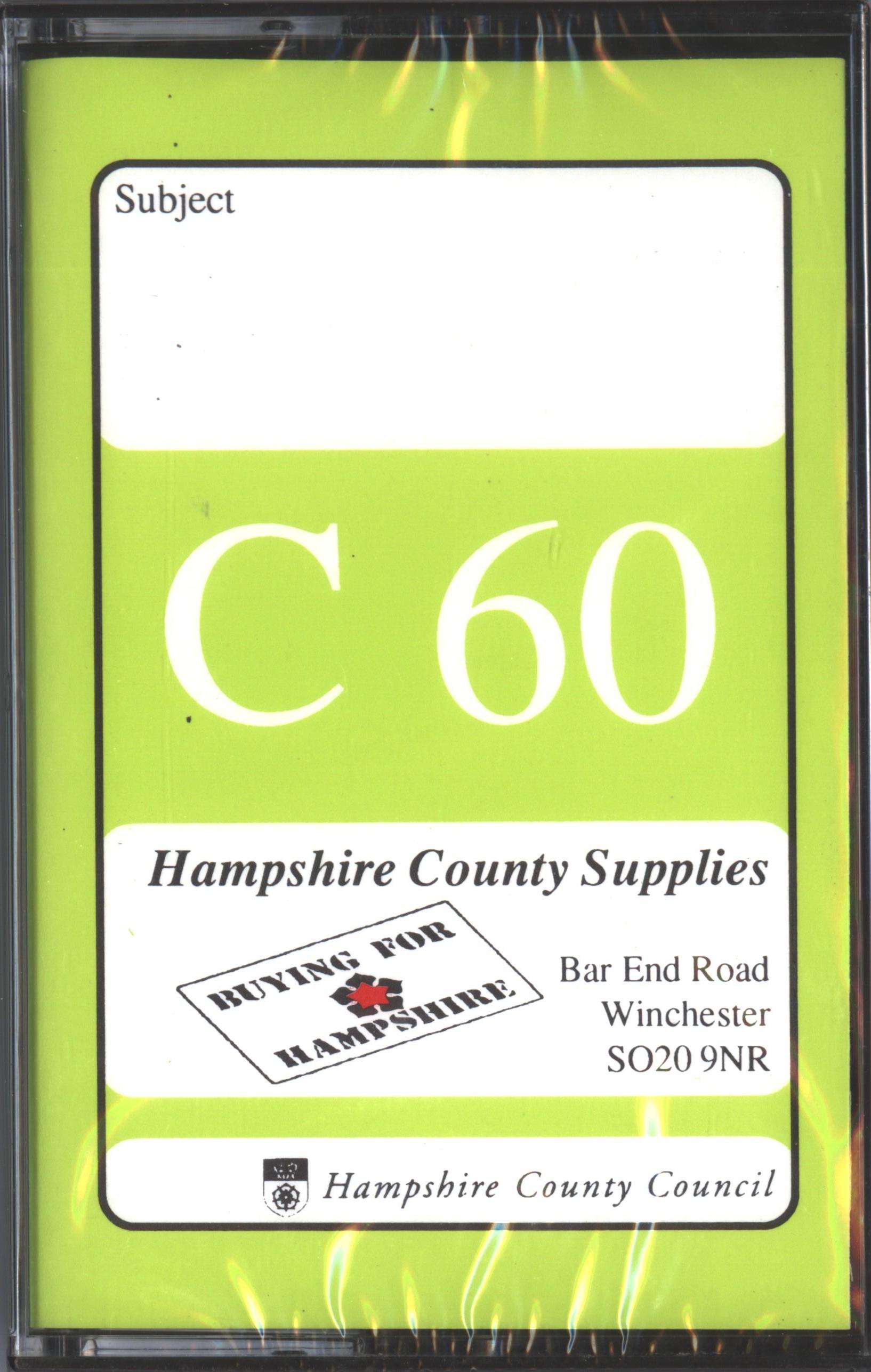 Compact Cassette Hampshire 60 Type I Normal UK