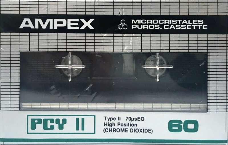Compact Cassette Ampex PCY 60 "PCY II" Type II Chrome 1980 North America