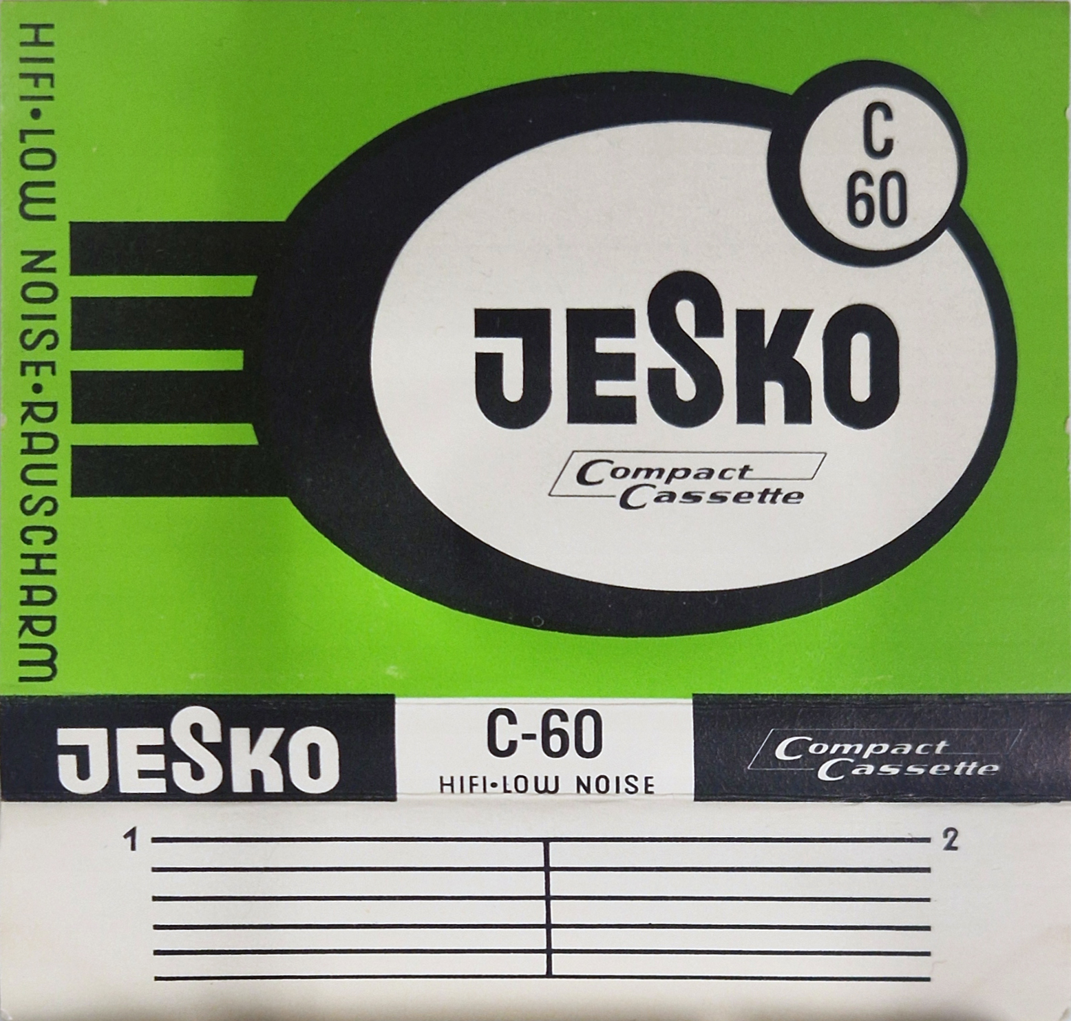 Compact Cassette Jesko 60 Type I Normal 1977 Germany