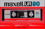 Compact Cassette Maxell UR 90 Type I Normal 1985 USA