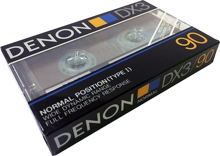 Compact Cassette Denon DX3 90 "DX3/90H" Type I Normal 1985 Europe, North America