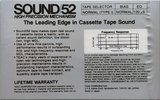 Compact Cassette Teac SOUND 52 "/52S" Type I Normal 1984 USA