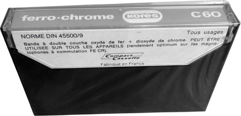 Compact Cassette Kores 90 Type III Ferro Chrome France