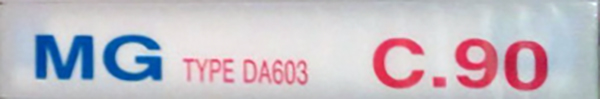 Compact Cassette MG 90 "DA603" Type I Normal China