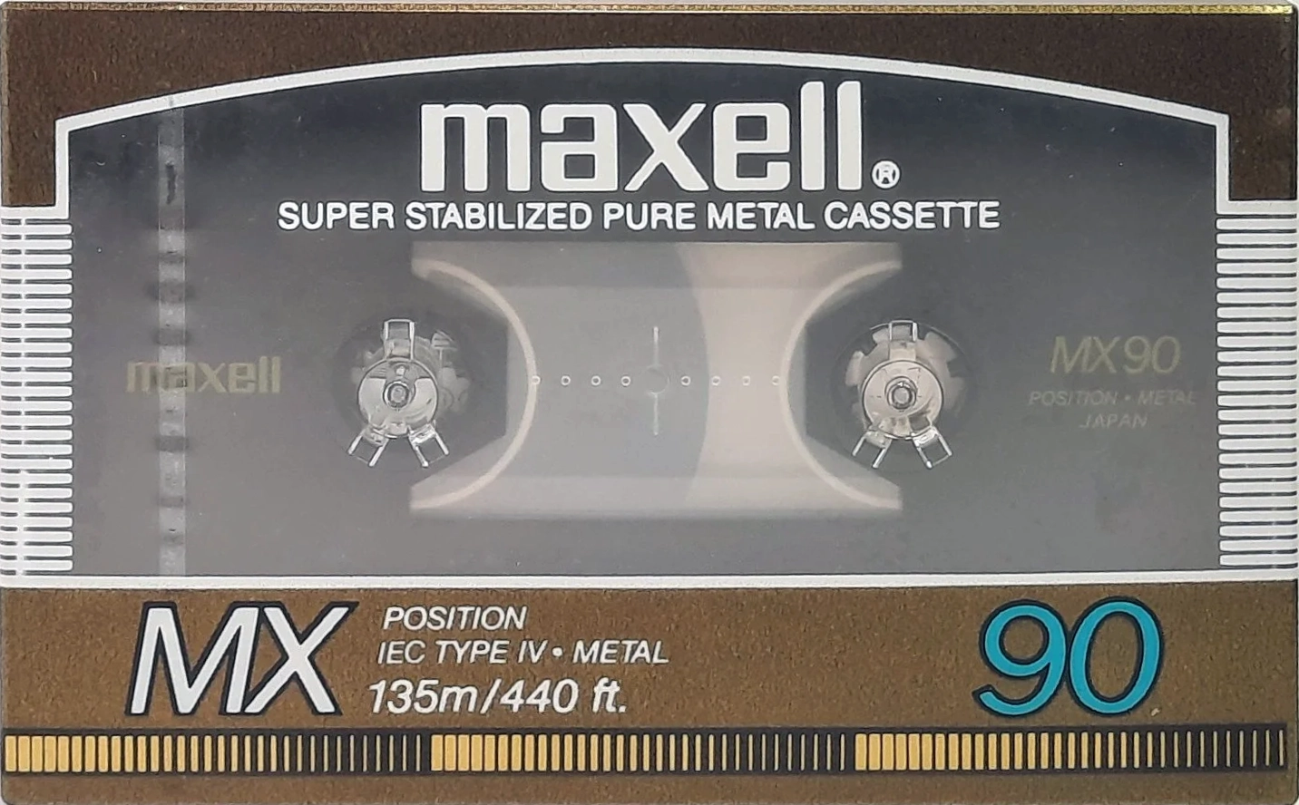 Compact Cassette Maxell MX 90 Type IV Metal 1986 USA