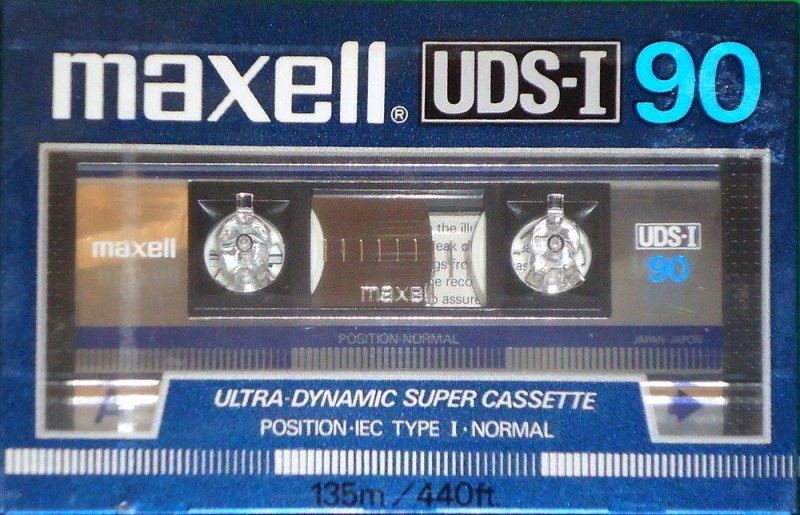 Compact Cassette Maxell UDS 90 Type I Normal 1985 USA