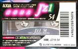 Compact Cassette AXIA J`z 1 54 "JZ1A 54" Type I Normal 1992 Japan