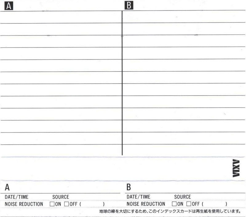 Compact Cassette AXIA J`z 1 54 "JZ1A 54" Type I Normal 1992 Japan