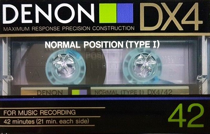 Compact Cassette Denon DX4 42 Type I Normal 1985 Japan