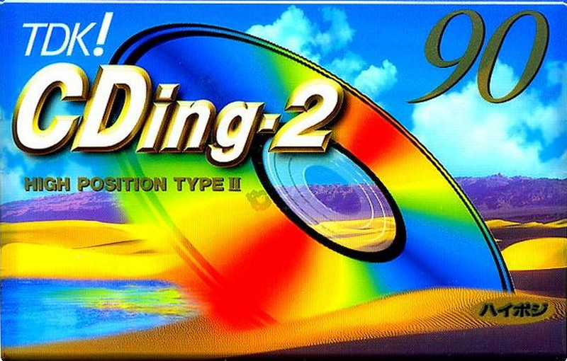 Compact Cassette TDK CDing 2 90 "CD2-90K" Type II Chrome 1997 Japan