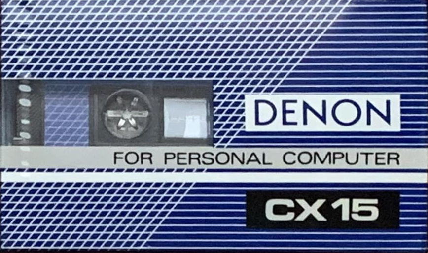 Compact Cassette Denon CX 15 Computer Cassette 1985 Japan