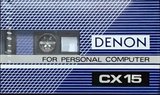 Compact Cassette Denon CX 15 Computer Cassette 1985 Japan