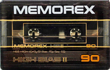 Compact Cassette Memorex HB 90 Type II Chrome 1982 USA