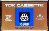 Compact Cassette TDK ED 90 "C-90ED" Type I Normal 1972 USA