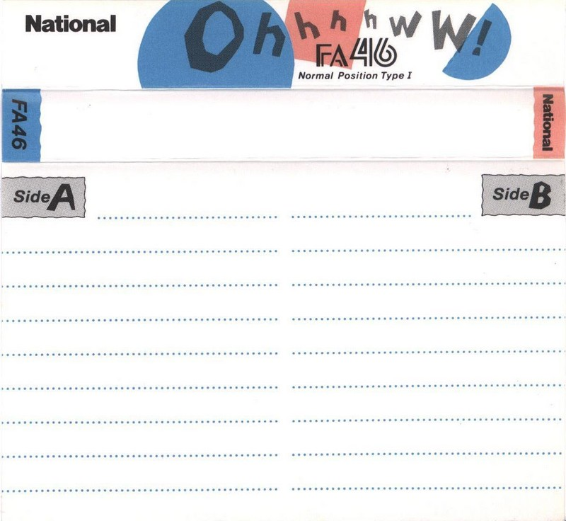 Compact Cassette National FA 46 "RT-FA46-B" Type I Normal 1987 Japan