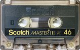 Compact Cassette Scotch Master III 46 Type III Ferro Chrome 1981 Japan