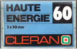 Compact Cassette Cleran Haute Energie 60 Type I Normal 1985 France