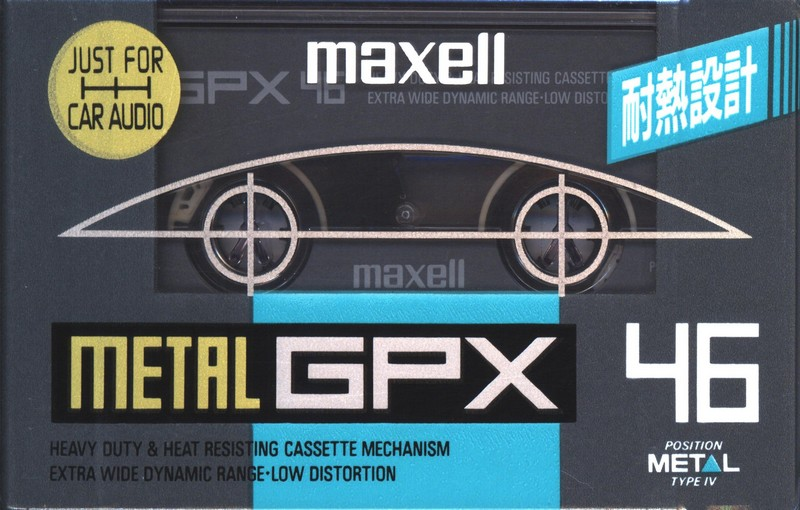 Compact Cassette Maxell GPX 46 "M-GPX 46" Type IV Metal 1992 Japan