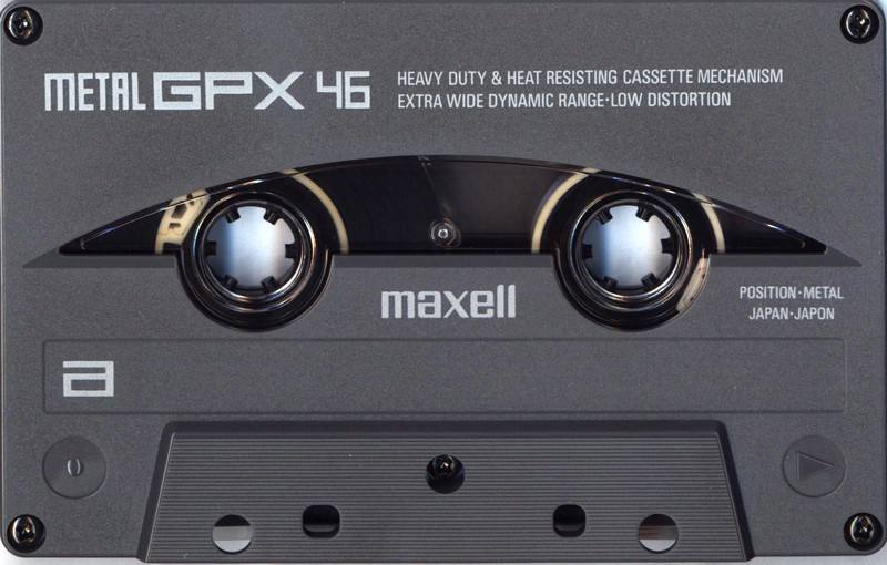 Compact Cassette Maxell GPX 46 "M-GPX 46" Type IV Metal 1992 Japan