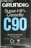 Compact Cassette Grundig Super HiFi Cassette 90 Type II Chrome 1976 Germany