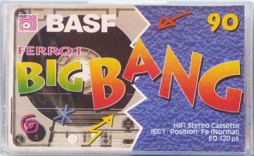 Compact Cassette BASF Ferro I 90 "BIG BANG" Type I Normal 1996 Indonesia