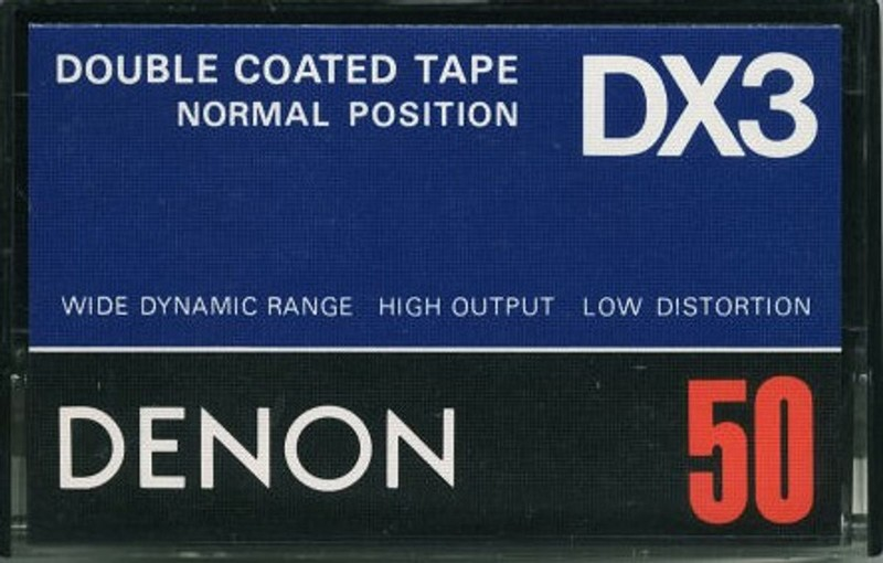 Compact Cassette Denon DX3 50 Type I Normal 1978 Japan