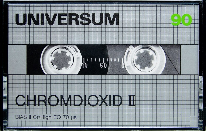 Compact Cassette Universum 90 Type II Chrome 1983 Europe