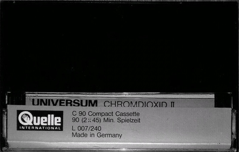 Compact Cassette Universum 90 Type II Chrome 1983 Europe