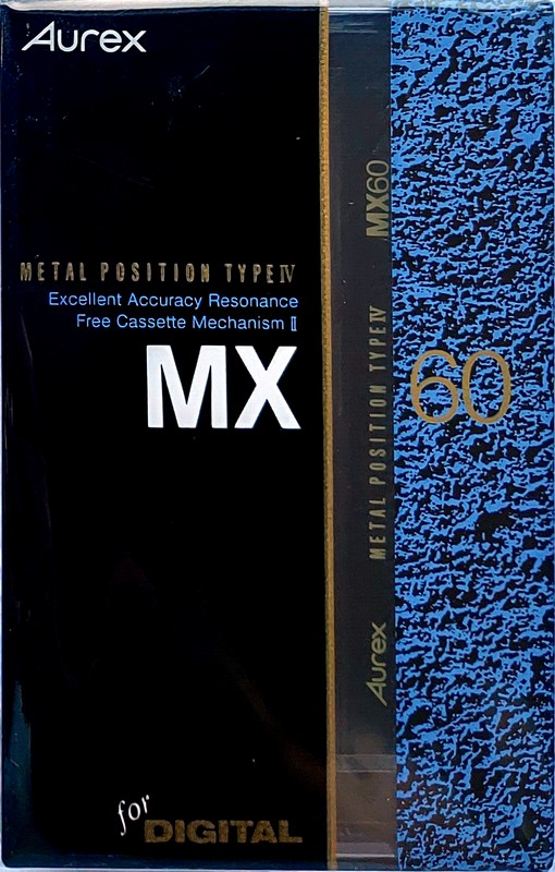 Compact Cassette Aurex MX 60 Type IV Metal 1990 Japan