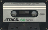 Compact Cassette Tracs 60 Type I Normal 1972 USA