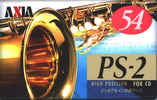Compact Cassette AXIA PS-II / PS-2 54 "PS2H 54" Type II Chrome 1996 Japan