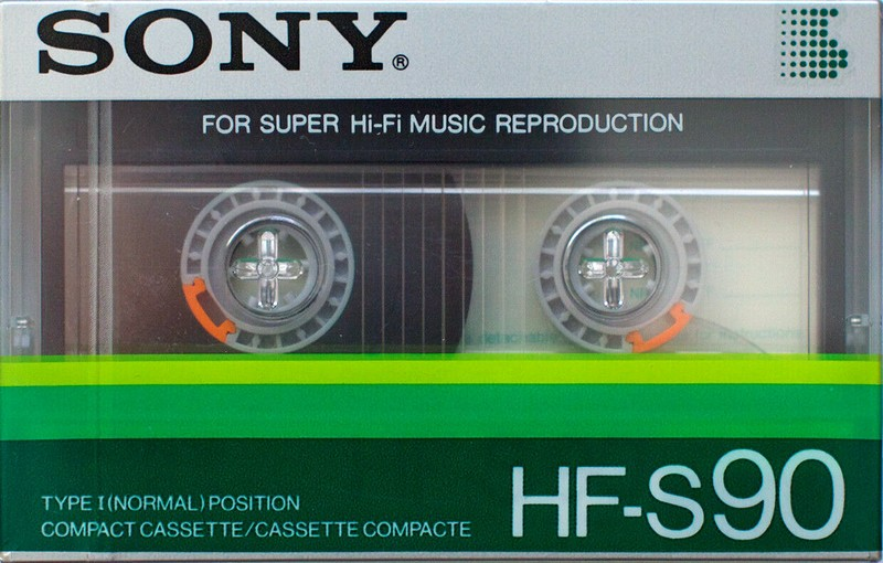 Compact Cassette Sony HF-S 90 Type I Normal 1985 Europe