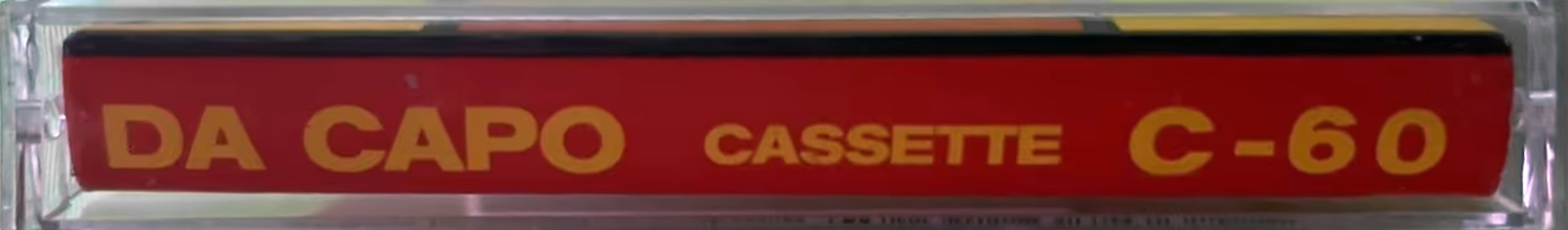 Compact Cassette Da Capo 60 Type I Normal Unknown Country