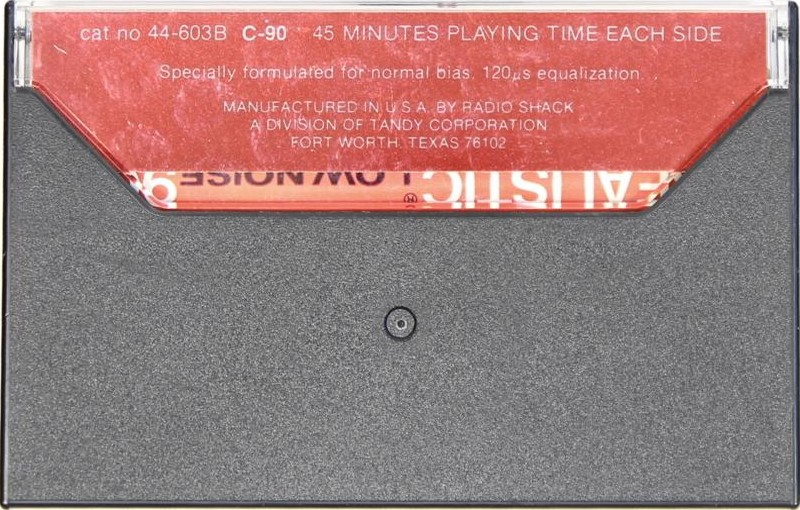 Compact Cassette Realistic 90 "44-603B" Type I Normal 1978 USA