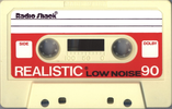 Compact Cassette Realistic 90 "44-603B" Type I Normal 1978 USA
