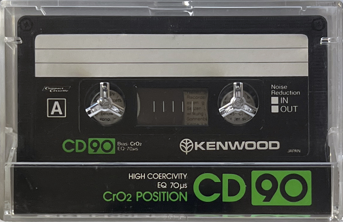 Compact Cassette Kenwood CD 90 Type II Chrome 1982 Worldwide