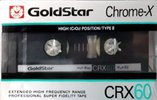 Compact Cassette Goldstar CRX 60 Type II Chrome 1986 North America