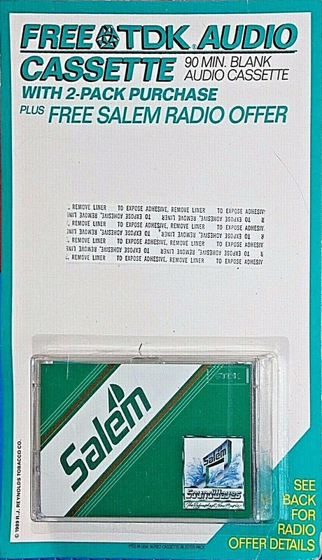 Blister TDK D 90 "Salem Sound Waves" Type I Normal 1989 USA