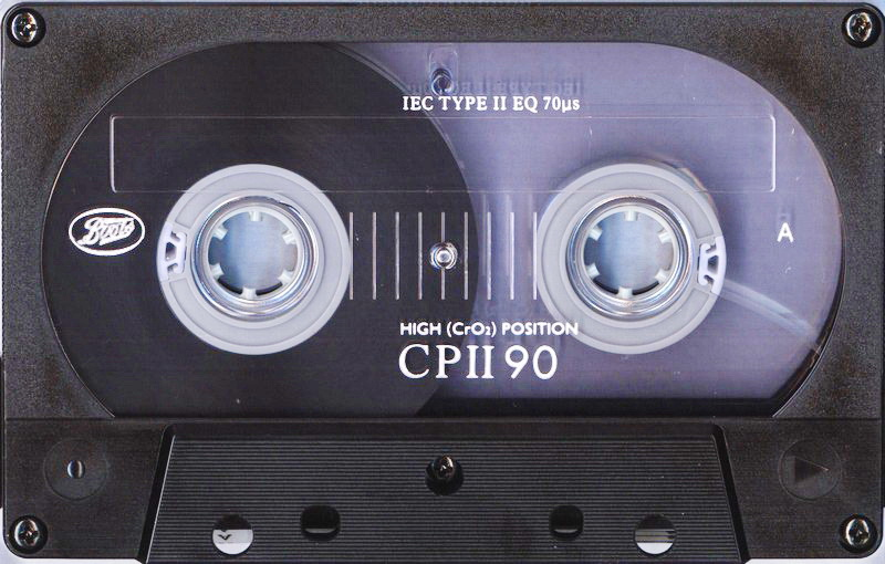 Compact Cassette Boots / Boots Audio CPII 90 Type II Chrome 1993 UK