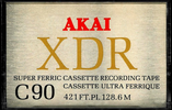 Compact Cassette Akai Canada 90 "XDR" Type I Normal 1979 Canada