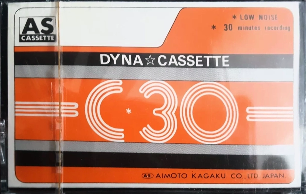 Compact Cassette AS cassette 30 "Dyna" Type I Normal 1982 Japan