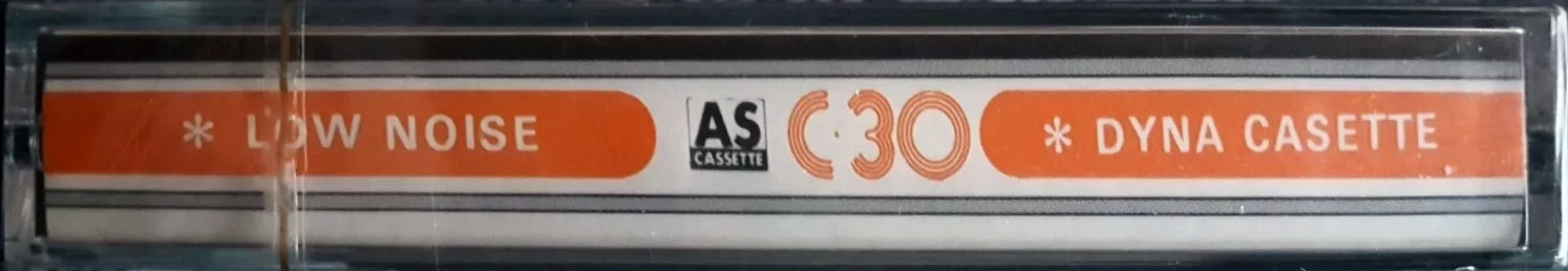 Compact Cassette AS cassette 30 "Dyna" Type I Normal 1982 Japan