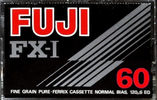 Compact Cassette Fuji FX-I 60 Type I Normal 1977 Europe, North America
