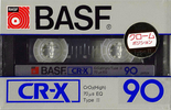 Compact Cassette BASF CR-X 90 Type II Chrome 1982 Japan