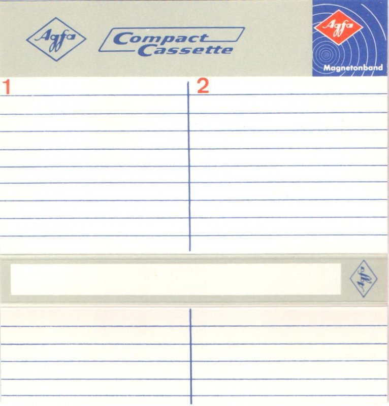 Compact Cassette AGFA 60 Type I Normal 1969 Germany