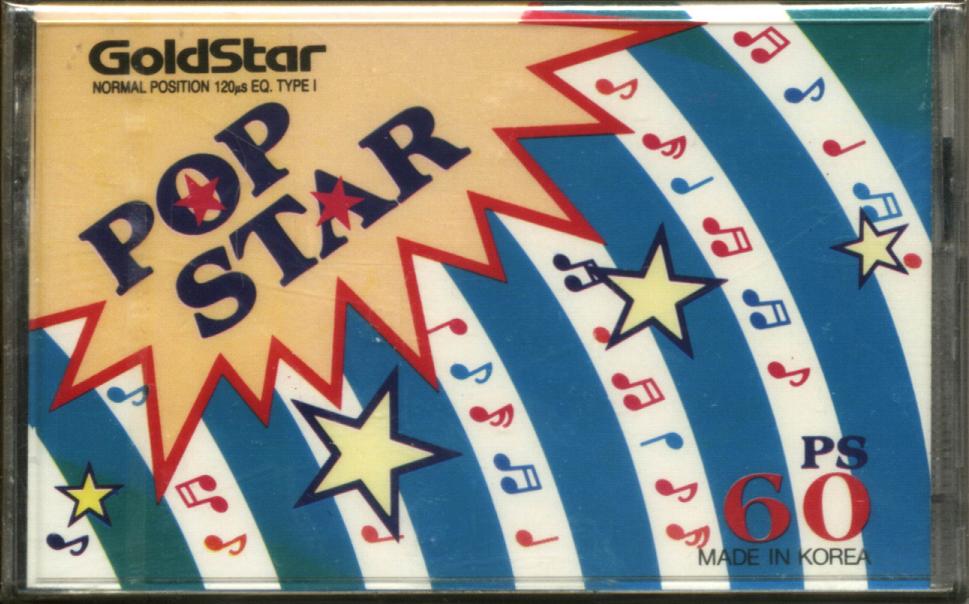 Compact Cassette Goldstar Fun 60 "Pop Star" Type I Normal 1992 Unknown Country