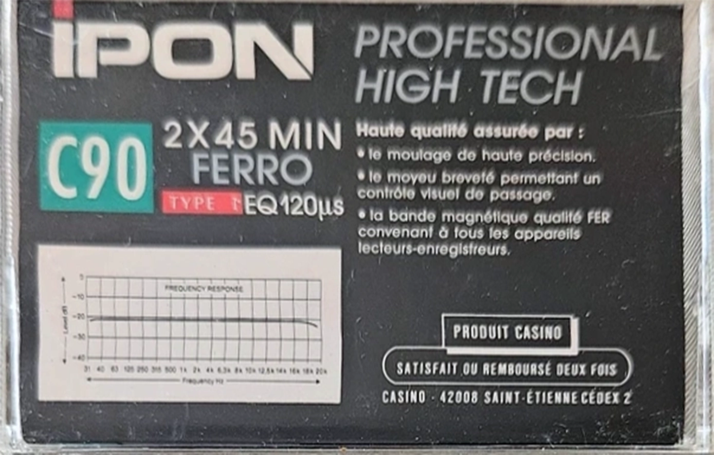 Compact Cassette Ipon 90 Type I Normal France